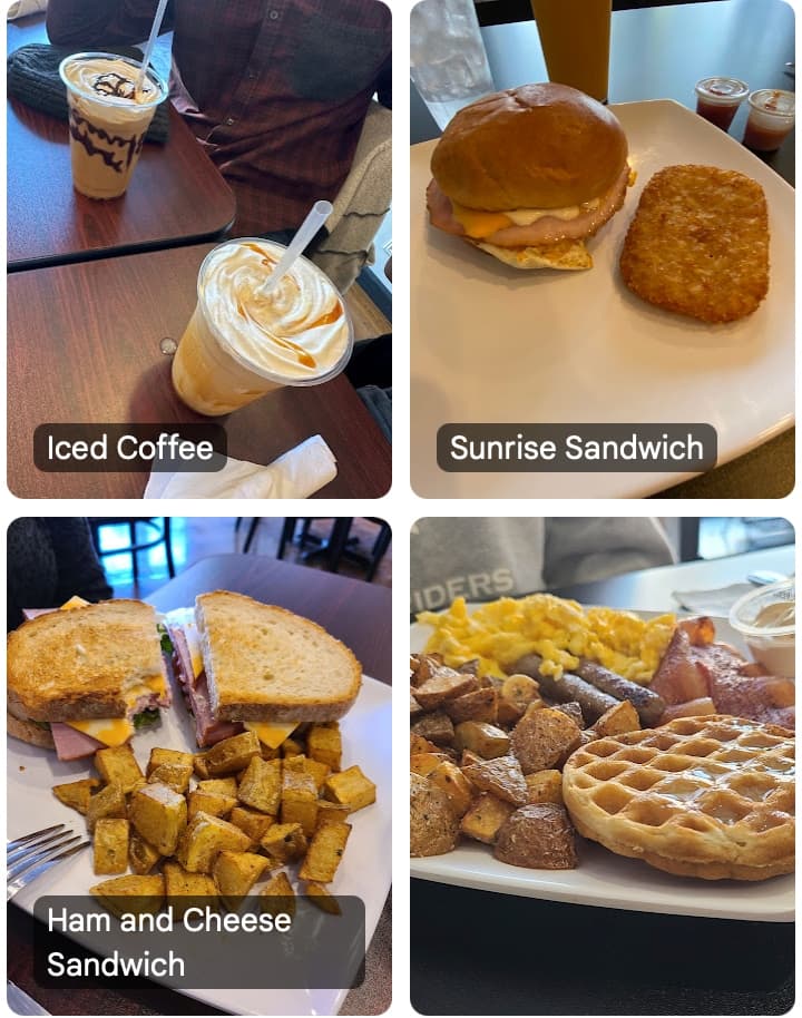 Breakfast Sandwiches and Coffee